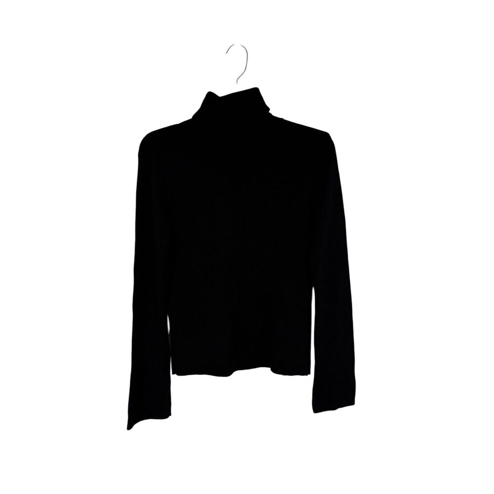 Banana Republic Turtleneck Women’s  M Merino Wool Black Sweater Ribbed Classic